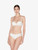 Bandeau Bra in off-white Lycra with embroidered tulle_1