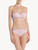 Bandeau Bra in pink Lycra with embroidered tulle_2