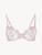 Underwired Bra in pink Lycra with embroidered tulle_0