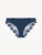 Medium Brief in blue Lycra with embroidered tulle_0