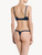 Thong in blue Lycra with embroidered tulle_2