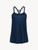 Camisole in blue modal with embroidered tulle_0