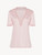 T-shirt in pink modal with embroidered tulle_0