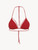 Triangle bikini top in deep red_0