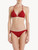Triangle bikini top in deep red_1
