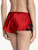 Red silk sleep shorts with frastaglio embroidery_2