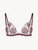 Triangle Bra in burgundy embroidered tulle_0