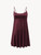 Slip Dress in burgundy stretch viscose_0