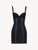 Slip Dress in black stretch tulle_0