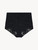 High-waisted Briefs in black stretch tulle_0