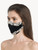 Black silk satin face covering with Frastaglio_1