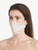 Pink silk georgette face covering with Frastaglio_1