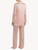 Pink silk pajama set with frastaglio_2