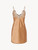 Bronze silk satin slip with frastaglio_0