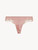 Pink silk satin thong with frastaglio_0