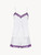 Short pajamas in off-white silk stretch with lace_0