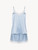 Short pajamas in light blue silk stretch with lace_0