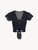 Black cotton crop top_0