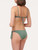 Balconette Bikini Top in khaki green with logo_3