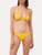 Triangle bikini top in yellow with logo_1