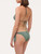 Triangle bikini top in khaki green with logo_2