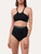 Unpadded bikini top in black_1