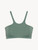 Unpadded bikini top in khaki green_0