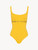 Swimsuit in yellow with logo_0