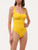 Swimsuit in yellow with logo_1