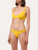 Brazilian bikini brief in yellow with logo_1