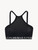 Halter Bralette in black stretch cotton_0