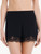 Short pajamas in black rayon with lace_3