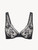 Underwired bra in black stretch tulle_0