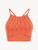 Crop Bikini Top in orange with metallic embroidery_0