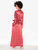 Silk long robe in Rose Noisette_2