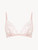 Triangle bra in pink with French Leavers lace_0