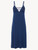 Nightgown in dark denim blue rayon_0