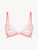 Underwired bra in hibiscus embroidered tulle_0