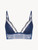 Bralette in dark denim blue embroidered tulle_0