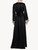 Black long silk robe with frastaglio_2