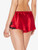 Red silk satin sleep shorts with frastaglio_2