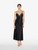 Black silk long nightgown with macramé_1