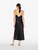 Black silk long nightgown with macramé_2