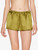Olive silk pajama shorts_1