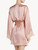 Powder pink silk satin short robe with frastaglio_2