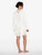 Short Robe in Off White with Cotton Leavers Lace_2