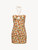 Orange Printed Short Dress_0