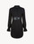 Black modal shirt with Leavers lace detail_0