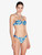 Blue Printed Bandeau Bikini Top_3