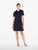 Monogram Polo Dress in Navy_1